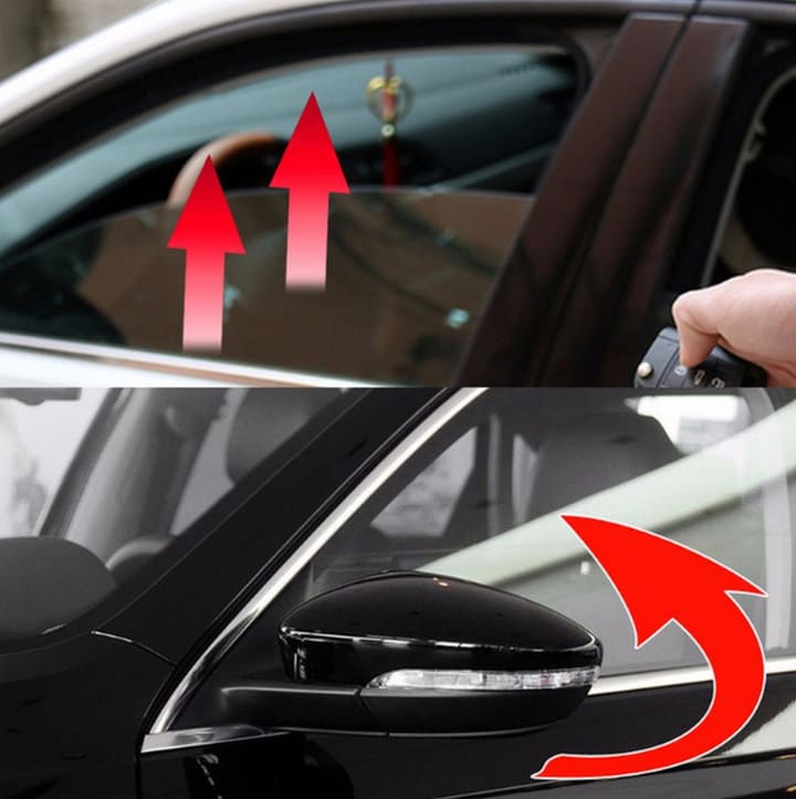 tìm hiểu về lắp độ gập gương lên kính cho xe ô tô