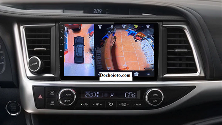 lắp màn hình DVD Android cho xe Toyota Highlander