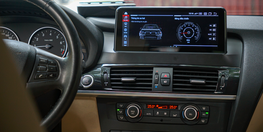 thông số kỹ thuật màn hình Android xe BMW X3