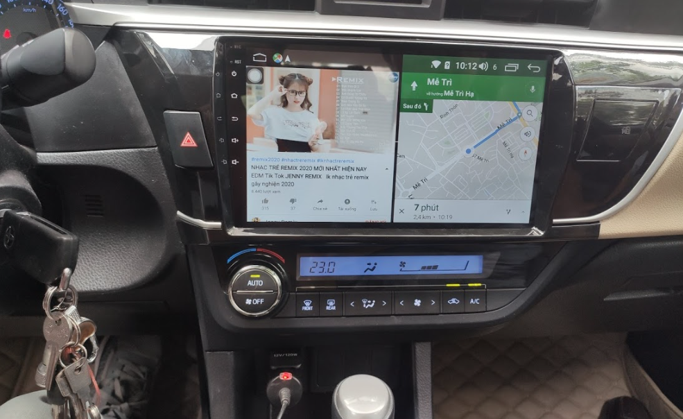 màn hình Android xe Toyota Altis